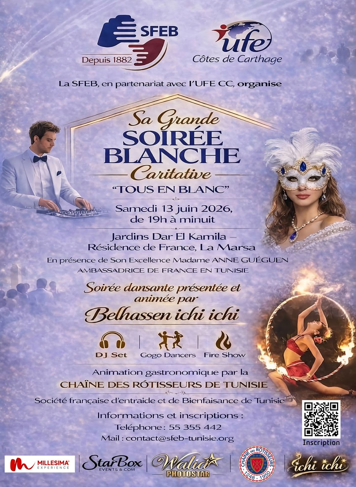 Grande Soirée Blanche caritative  - Dar El Kamila