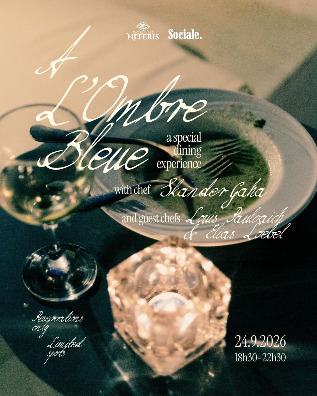 A L'Ombre Bleue II with chef Skander Gaha and guest chefs Louis Paulvaich & Elias Loebel - Sociale.
